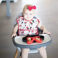 Bumkins - Prato com alça de silicone Minnie Mouse