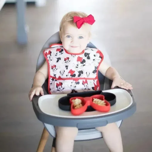 Bumkins - Prato com alça de silicone Minnie Mouse