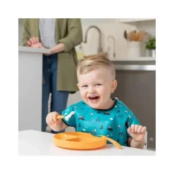 Bumkins - Prato de silicone - Prato de bebê - Tangerina