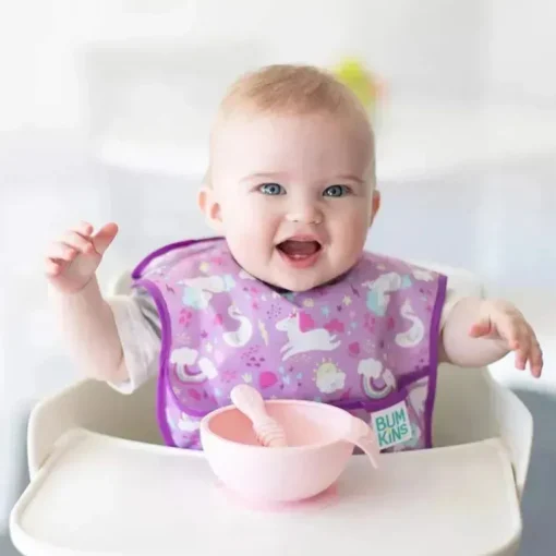 Bumkins - SuperBib 3 Pack, Unicórnio/Arco-íris
