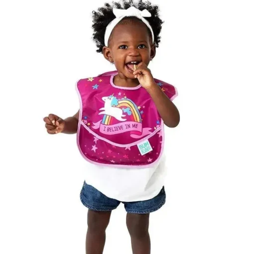 Bumkins - SuperBib 3 Pack, Unicórnio/Arco-íris