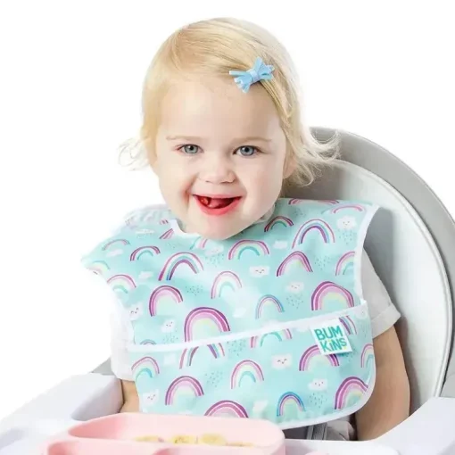 Bumkins - SuperBib 3 Pack, Unicórnio/Arco-íris