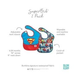BUmKins DC comics Superbib 2 Pack, ícone do Superman