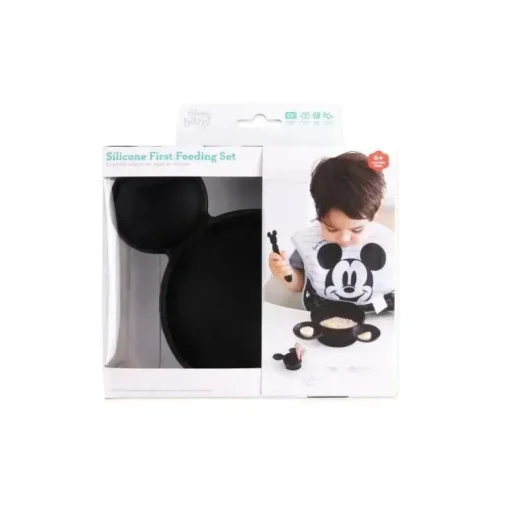 Bumkins- Disney Silicone First Feeding Set - Preto