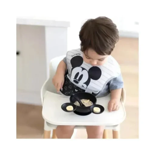 Bumkins- Disney Silicone First Feeding Set - Preto