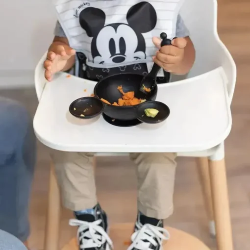 Bumkins- Disney Silicone First Feeding Set - Preto