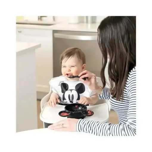 Bumkins- Disney Silicone First Feeding Set - Preto