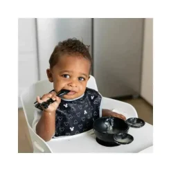 Bumkins- Disney Silicone First Feeding Set - Preto