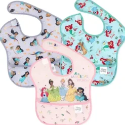Bumkins Superbib 3 Pack: Mundo Mágico, Ariel e Jasmine