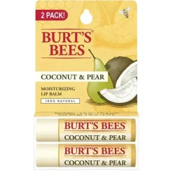 Burts Bees - 2 unidades de protetor labial de coco e pêra