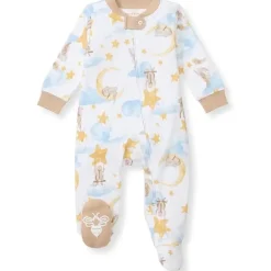 Burts Bees - Baby Boy Stardust Bunnies Sleep & Play, Cloud