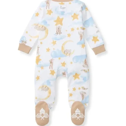 Burts Bees - Baby Boy Stardust Bunnies Sleep & Play, Cloud