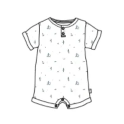 Burts Bees - Baby Desert Life Romper Fossil