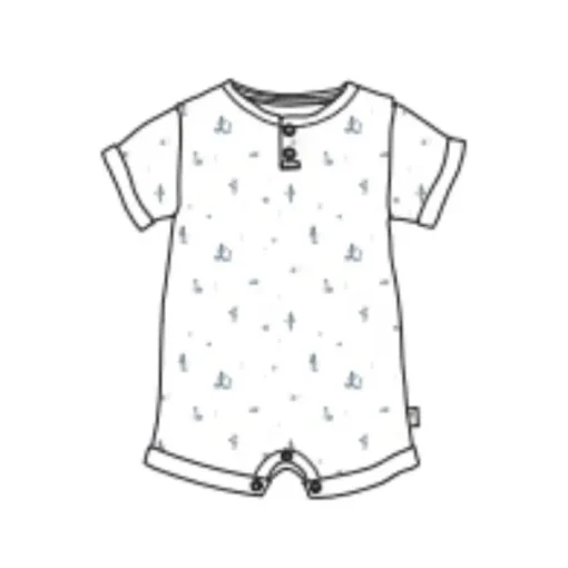 Burts Bees - Baby Desert Life Romper Fossil