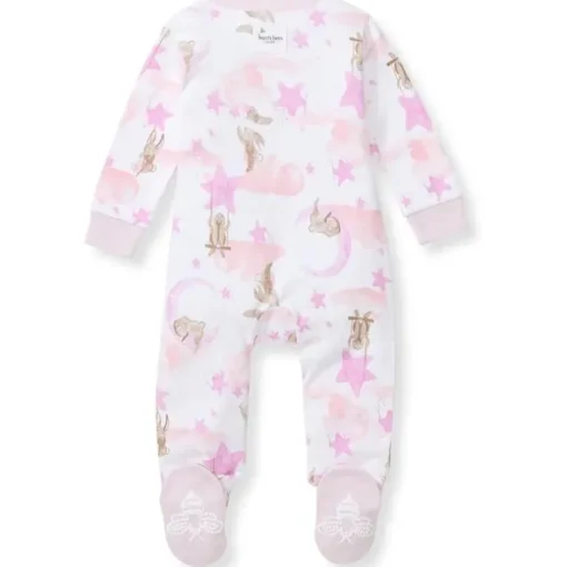 Burts Bees - Baby Girl Stardust Bunnies Sleep & Play, Crocus