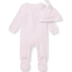 Burts Bees - Baby Girl Sweet Rib Jumpsuit Set, Sweet Lavender