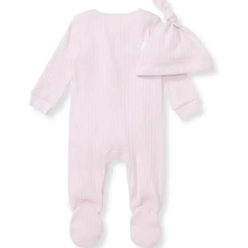 Burts Bees - Baby Girl Sweet Rib Jumpsuit Set, Sweet Lavender