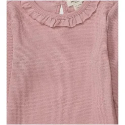 Burts Bees - Baby Girl Thermal Bodysuit & Pant Set, Persian Rose