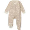 Burts Bees - Baby Girl Whimsical Floral Sleep & Play, Hummus