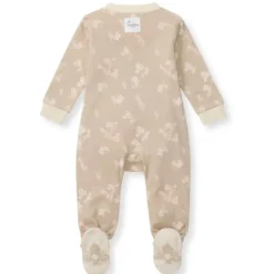 Burts Bees - Baby Girl Whimsical Floral Sleep & Play, Hummus