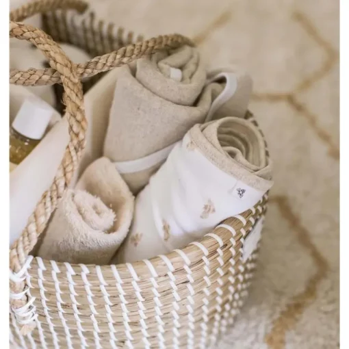 Burt's Bees - Baby Hooded Towels, Absorbent Knit Terry, Oatmel