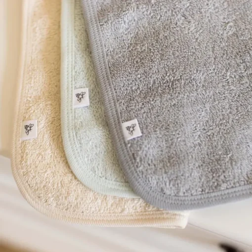 Burt's Bees - Baby Infant Washcloths, 100% Organic Cotton, Knit Terry, 3Pk, Quarry
