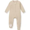 Burts Bees - Baby Unisex Solid Rib Sleep & Play, Hummus