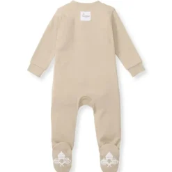 Burts Bees - Baby Unisex Solid Rib Sleep & Play, Hummus