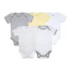 Burts Bees – Bodysuits de manga curta 5Pk, Sunshine