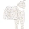 Burts Bees - Conjunto Baby Palm Desert Toile Take Me Home, Nuvem