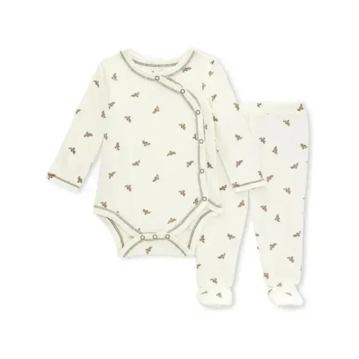 Burts Bees – Conjunto de body e calça Golden Bee