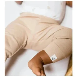 Burts Bees – Conjunto de body e calça canelada para bebê Golden Bee, nuvem
