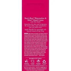 Burt's Bees - Creme para as Mãos de Melancia e Menta, 1 OZ