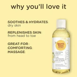 Burt's Bees - óleo corporal Mama com vitamina E, origem 100% natural, 5 onças