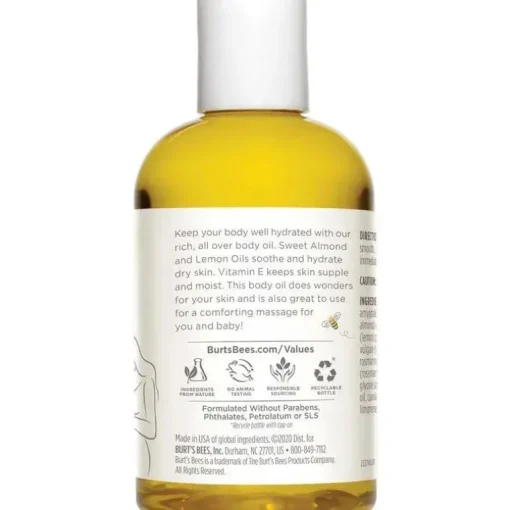 Burt's Bees - óleo corporal Mama com vitamina E, origem 100% natural, 5 onças