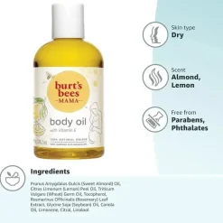 Burt's Bees - óleo corporal Mama com vitamina E, origem 100% natural, 5 onças