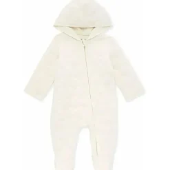 Burts Bees – Macacão infantil unissex com capuz e bunting