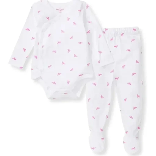 Burts Bees - Micro Golden Bee Bodysuit Set, Crocus