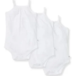 Burts Bees - 3Pk Baby Short Long Sleeve One Piece Bodysuits, Cloud