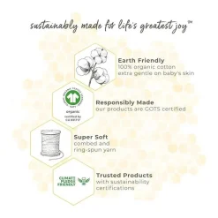 Burts Bees - 6Pk Baby Unisex Organic Cotton Bodysuit & Pant Set, Limestone