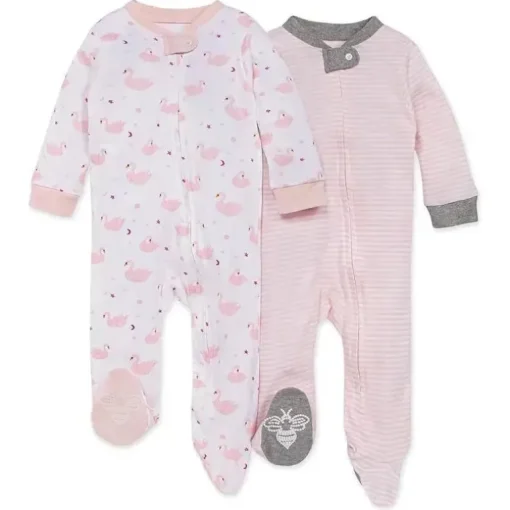 Burts Bees - 2Pk Graceful Swans dormem e brincam, amanhecer