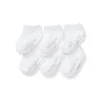 Burts Bees - Set Of 6 Solid Ankle Socks, Cloud