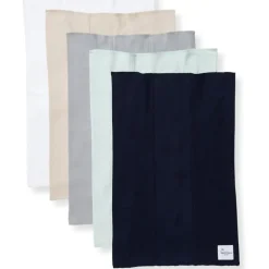 Burts Bees - Set Of 5 Solid Burp Cloths, Midnight