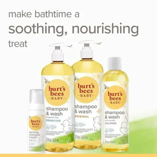 Burt's Bees - Shampoo e sabonete espumante para bebês, sensível, 8,4 Fl Oz