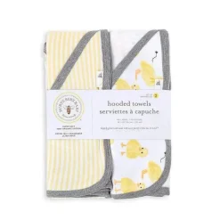 Burt's Bees Conjunto de 2 Patinhos Toalhas com Capuz Cabide Sunshine