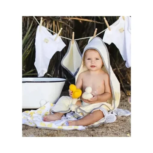 Burt's Bees Conjunto de 2 Patinhos Toalhas com Capuz Cabide Sunshine