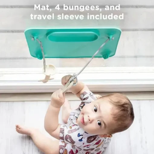 Busy Baby - tapete de silicone, ventosas, 4 alças para proteger os itens essenciais do bebê, hortelã