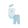 Calça Bodysuit Little Me Lemons - Azul