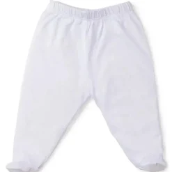 Calça Kissy Kissy Pointelle com pés, branca