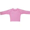 Camisa Iplay Baby &amp; Toddler Manga Longa Logo Rashguard, Rosa Claro